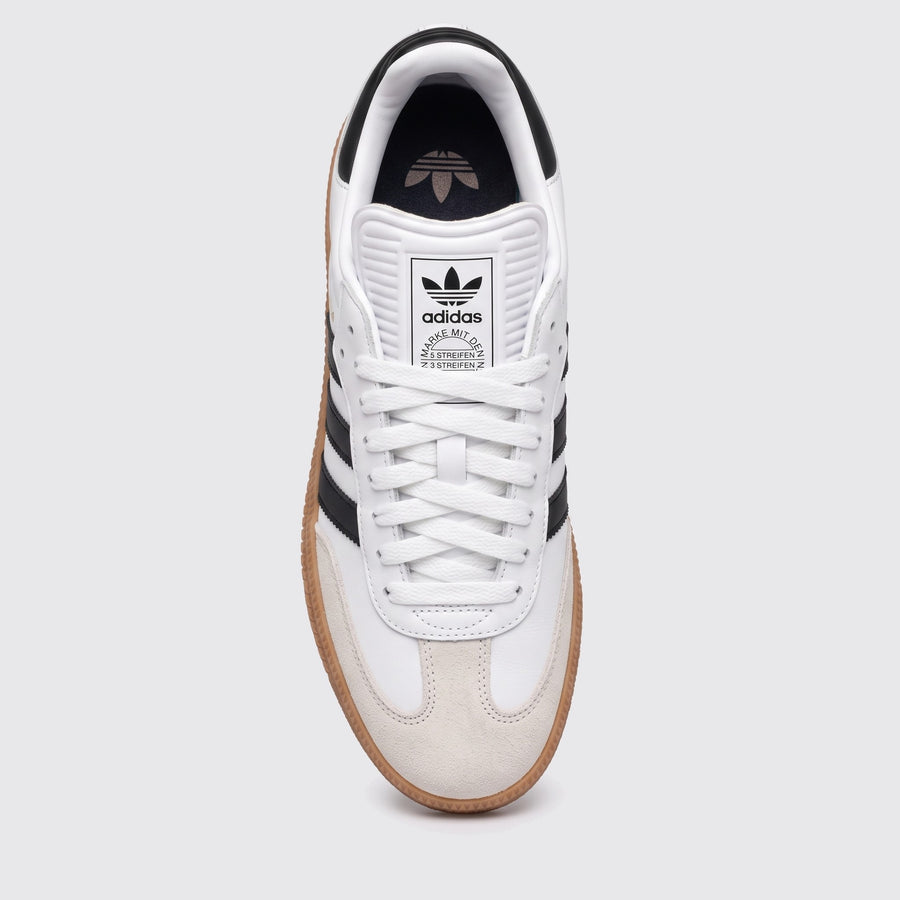 Zapatilla Adidas Samba XLG White Black Gum – vista superior