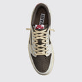 Travis Scott x Air Jordan 1 Low OG Reverse Mocha sneaker – top view