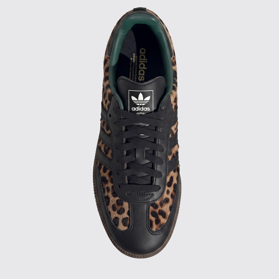 Sneaker Adidas Samba OG Black Leopard – vue du dessus