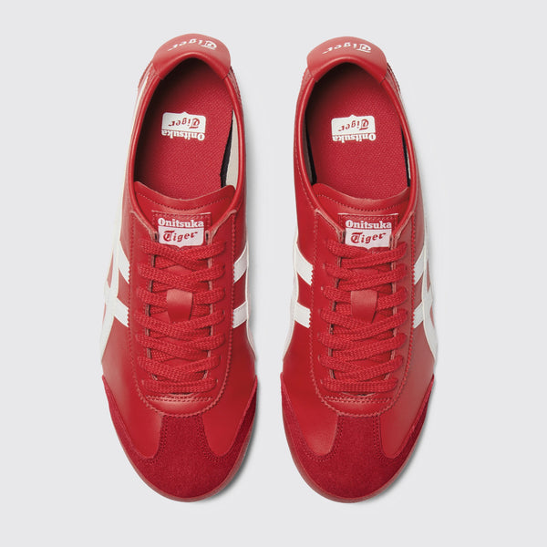 Onitsuka Tiger Mexico 66 Classic Red White Sneaker – Draufsicht des Paares