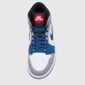 Air Jordan 1 Mid True Blue sneaker – top view