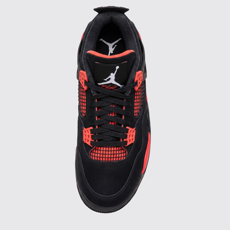 Air Jordan 4 Red Thunder sneaker – top view