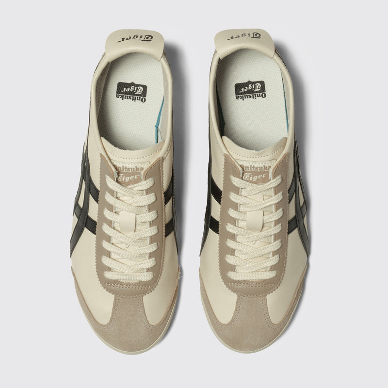 Onitsuka Tiger Mexico 66 Ivory Black Sneaker – Draufsicht des Paares