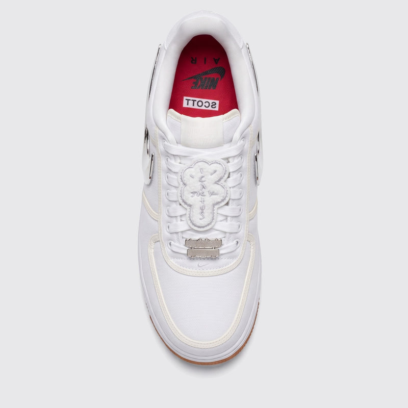 Travis Scott x Nike Air Force 1 Low AF100 sneaker – top view