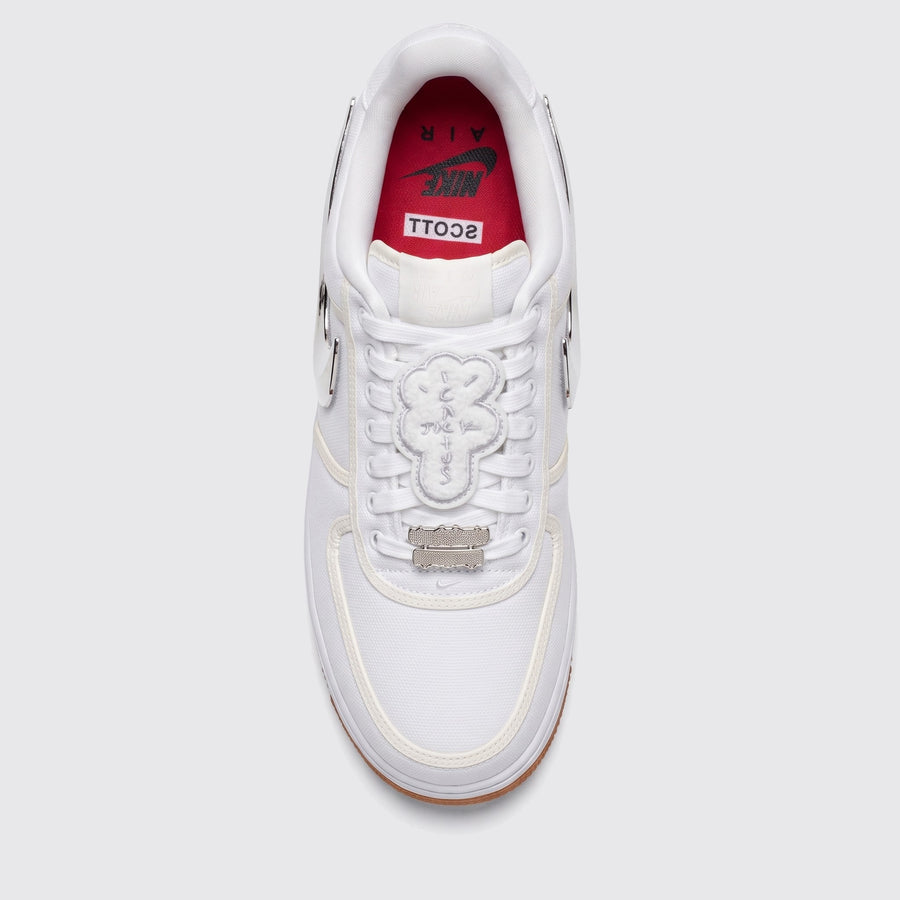 Travis Scott x Nike Air Force 1 Low AF100 sneaker – top view