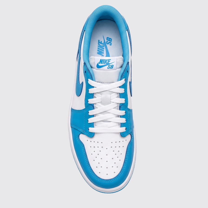 Nike SB x Air Jordan 1 Low UNC basket – vue de dessus