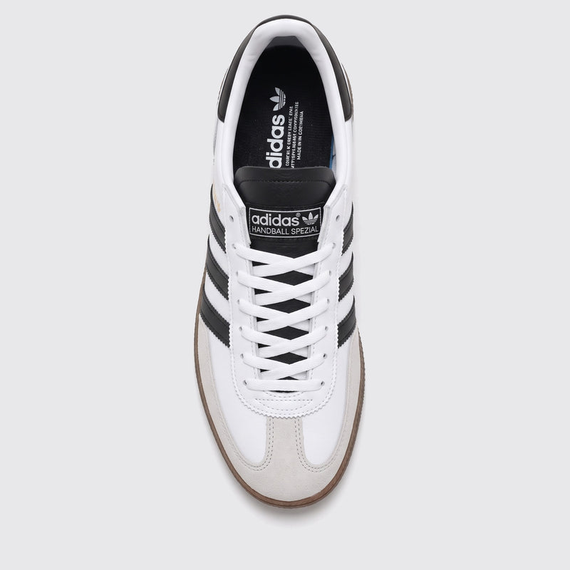 Zapatilla Adidas Handball Spezial White Black Gum – vista superior