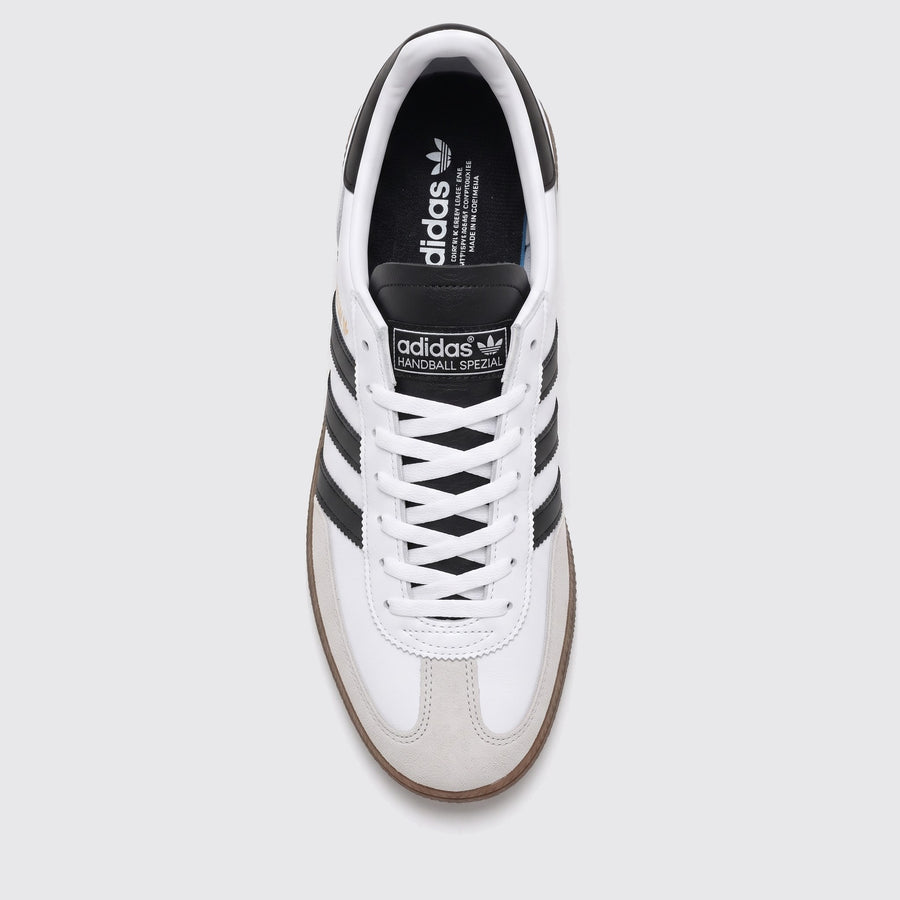 Zapatilla Adidas Handball Spezial White Black Gum – vista superior
