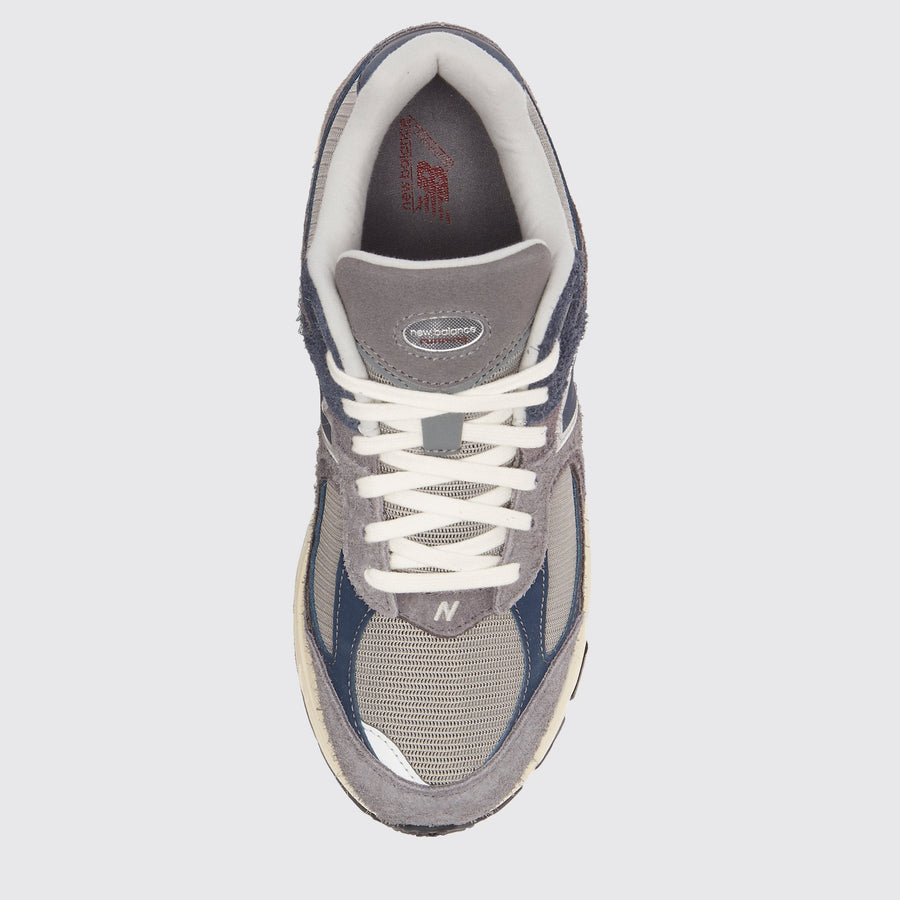 New Balance 2002R Navy Castlerock sneaker – top view