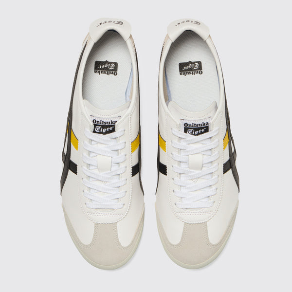 Onitsuka Tiger Mexico 66 White Sunflower Yellow Sneaker – Draufsicht des Paares