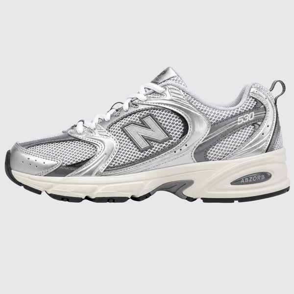 New Balance 530 Grey Silver sneaker – side view