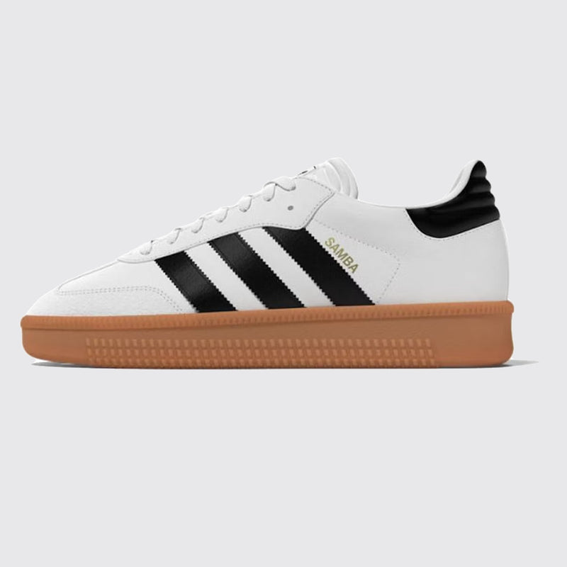 Zapatilla Adidas Samba XLG White Black Gum – vista lateral