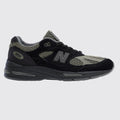 Stone Island New Balance 991v2 Made in UK Black Olive basket – vue de l'autre côté