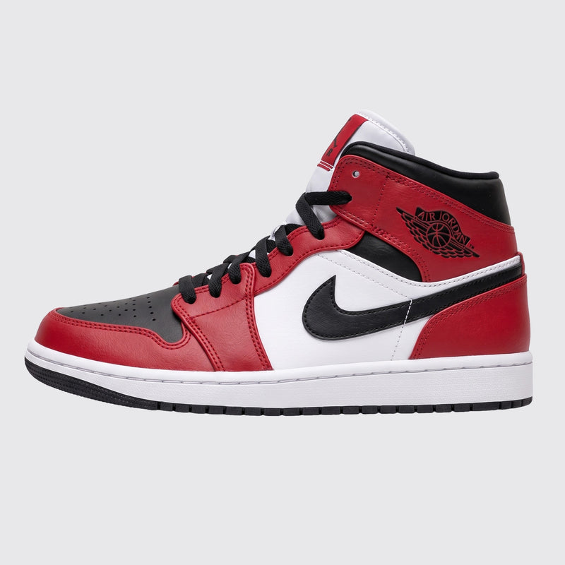 Air Jordan 1 Mid Chicago Black Toe Sneaker – Seitenansicht