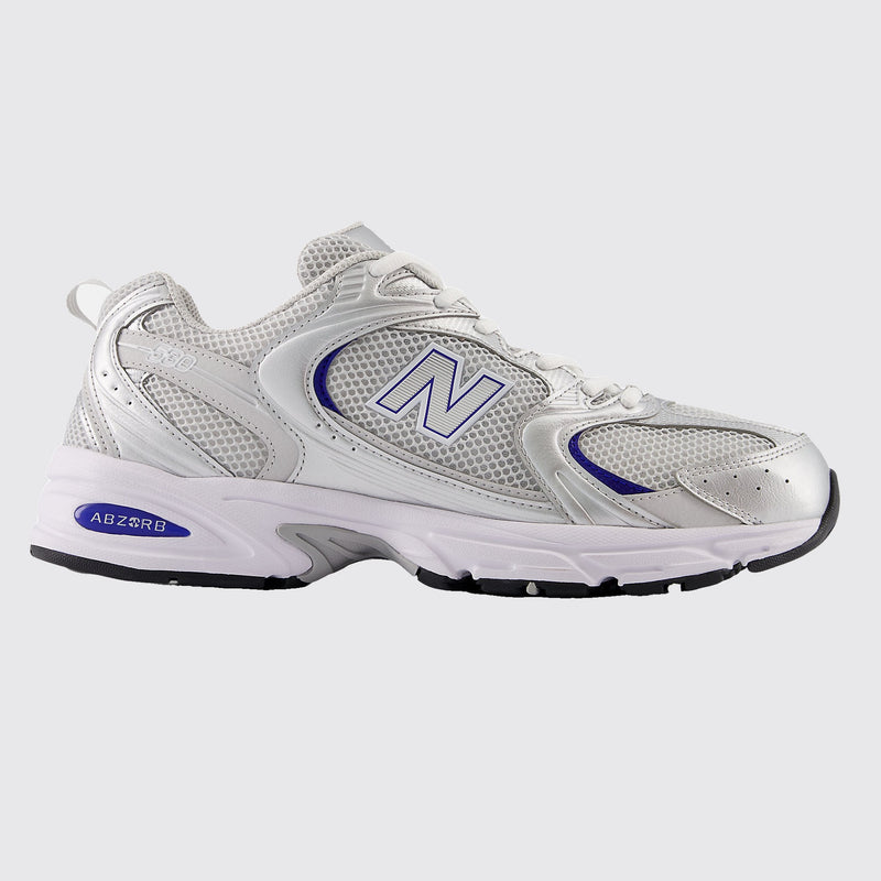 New Balance 530 Light Grey Silver Blue sneaker – other side view