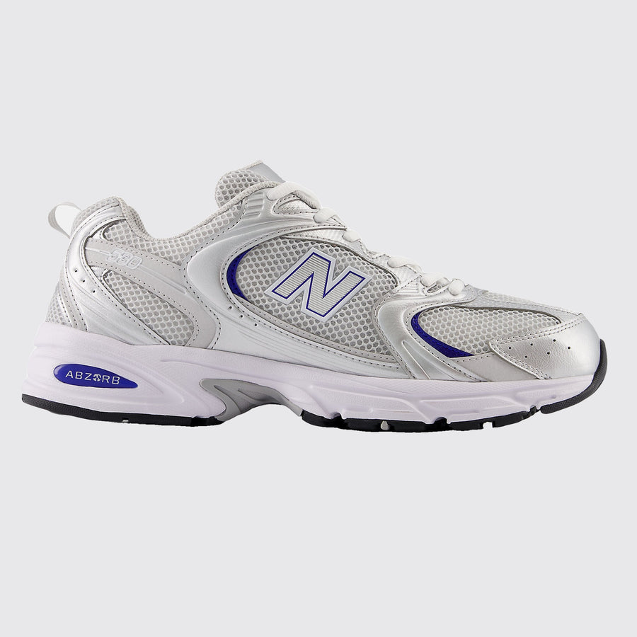 New Balance 530 Light Grey Silver Blue sneaker – other side view