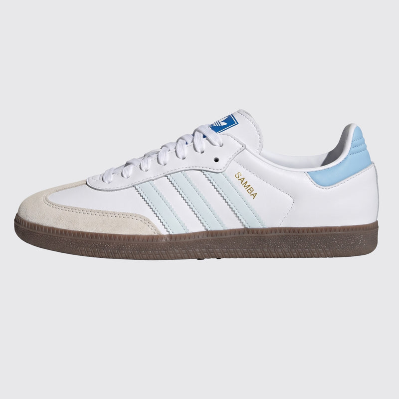 Adidas Samba OG White Halo Blue sneaker – side view