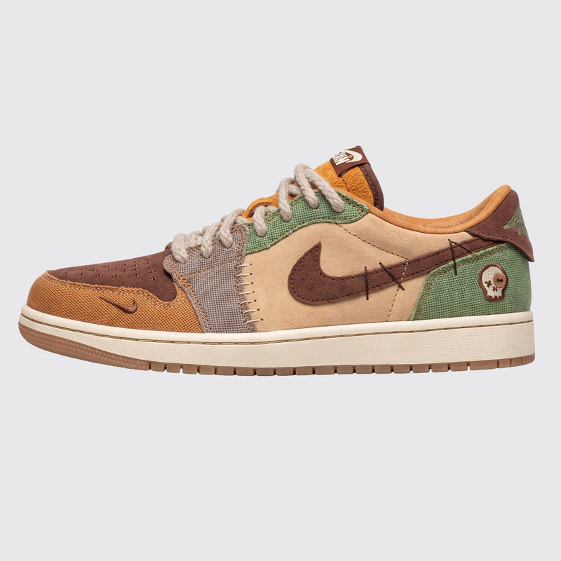 Zion Williamson x Air Jordan 1 Low OG Voodoo zapatilla – vista lateral