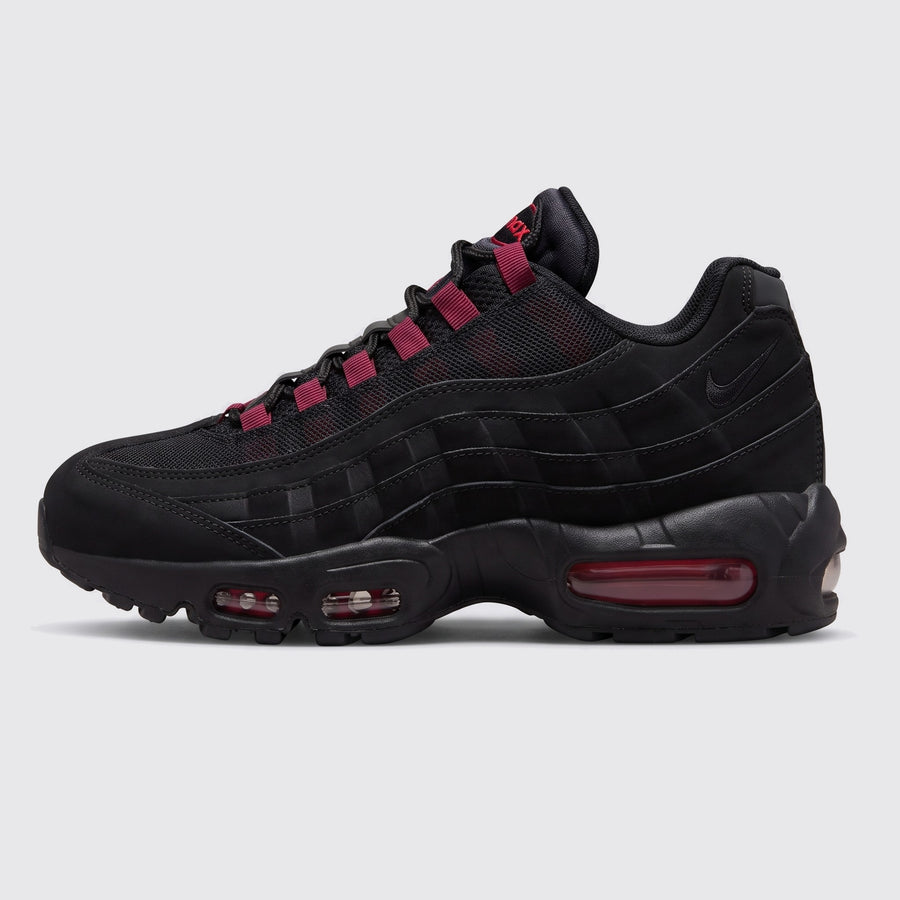 Nike Air Max 95 GS Black Red sneaker – side view