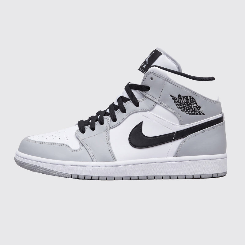 Air Jordan 1 Mid Light Smoke Grey zapatilla – vista lateral
