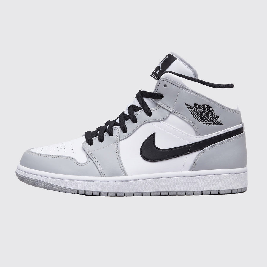 Air Jordan 1 Mid Light Smoke Grey zapatilla – vista lateral