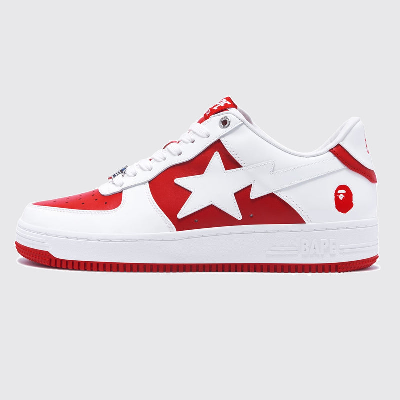A Bathing APE BAPE STA #6 Red sneaker – side view