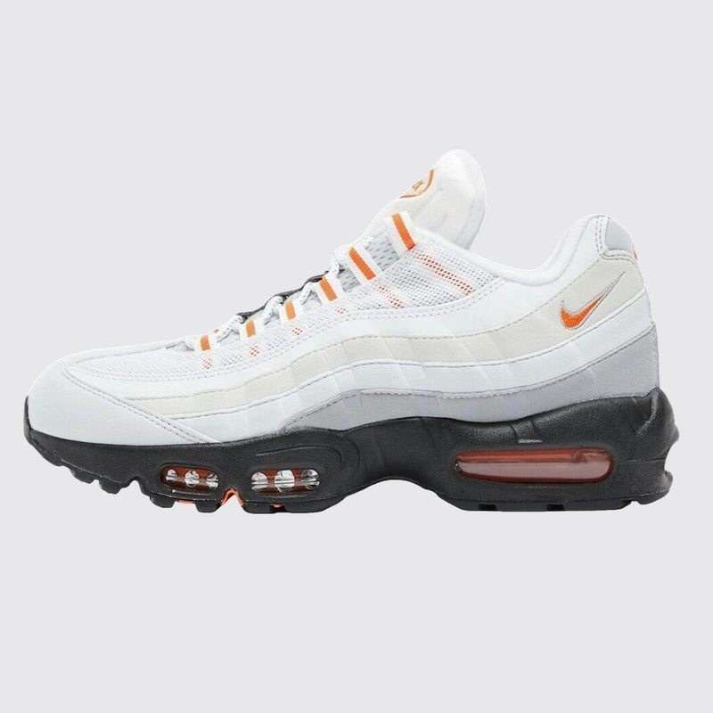 Nike Air Max 95 Wolf Grey Safety Orange sneaker – side view