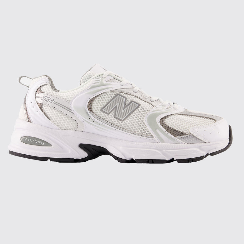 New Balance 530 White Silver Shadow Grey basket – vue de l'autre côté