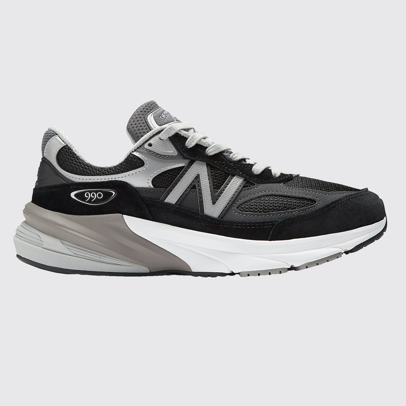 New Balance 990v6 Made in USA Black zapatilla – vista del otro lateral
