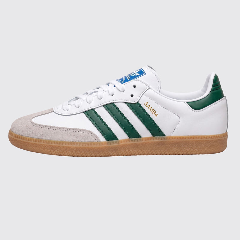 Adidas Samba OG White Green Gum sneaker – side view