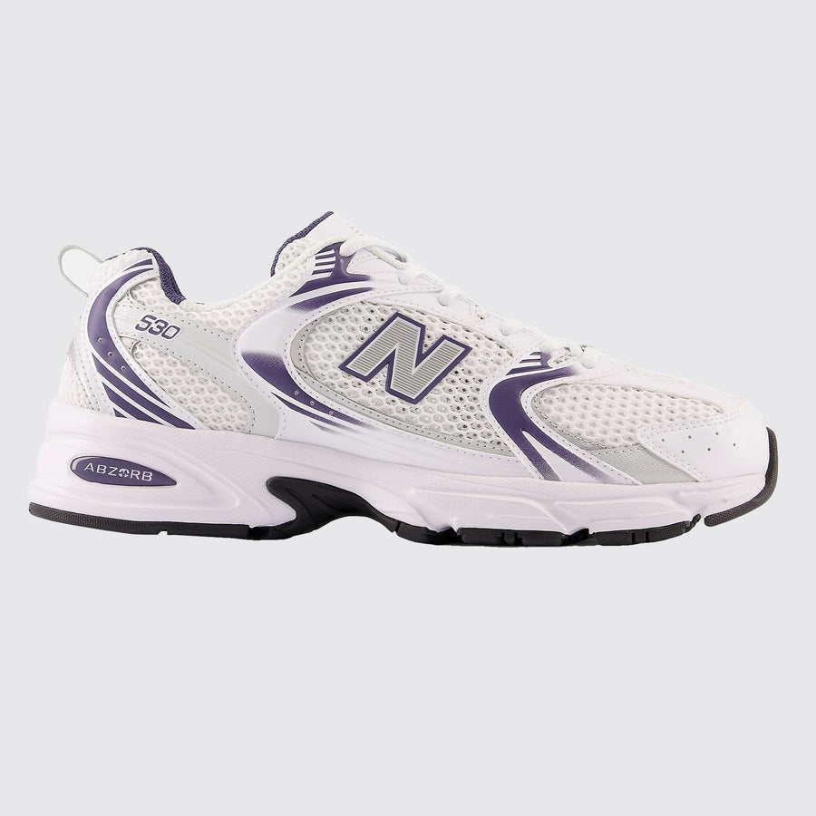 New Balance 530 White Dark Mercury sneaker – other side view