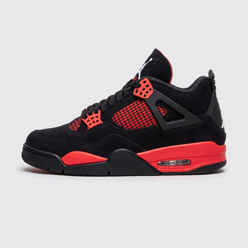 Air Jordan 4 Red Thunder sneaker – side view