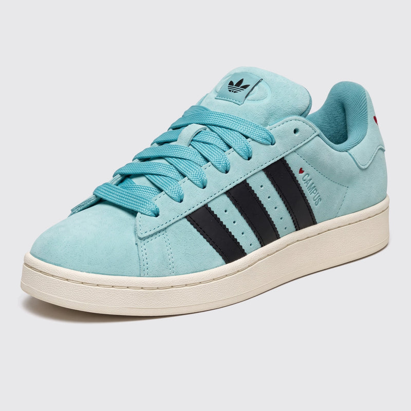 Adidas Campus 00s Semi Flash Aqua Core Black Sneaker – Dreiviertel-Vorderansicht