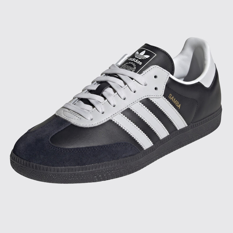 Adidas Samba 75th Anniversary Black sneaker – front three-quarter view