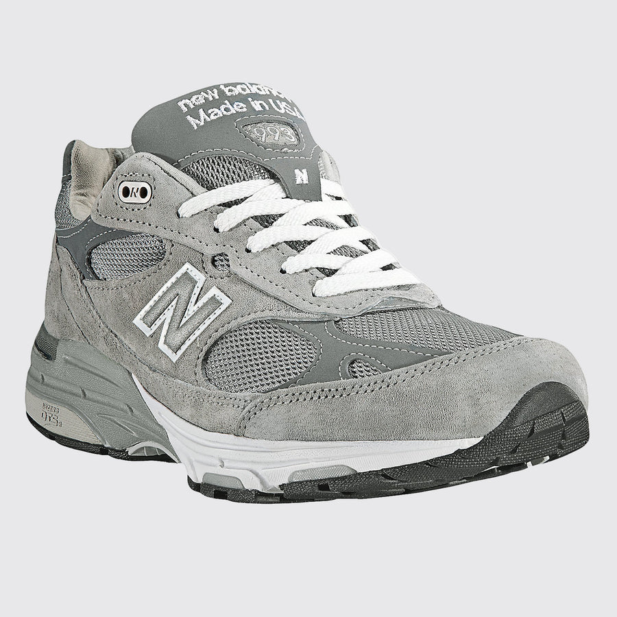 New Balance 993 Made in USA Grey Sneaker – Dreiviertel-Vorderansicht
