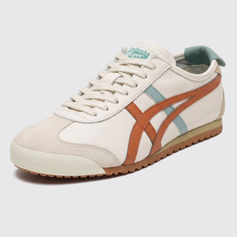 Onitsuka Tiger Mexico 66 Cream Piquant Orange sneaker – front three-quarter view