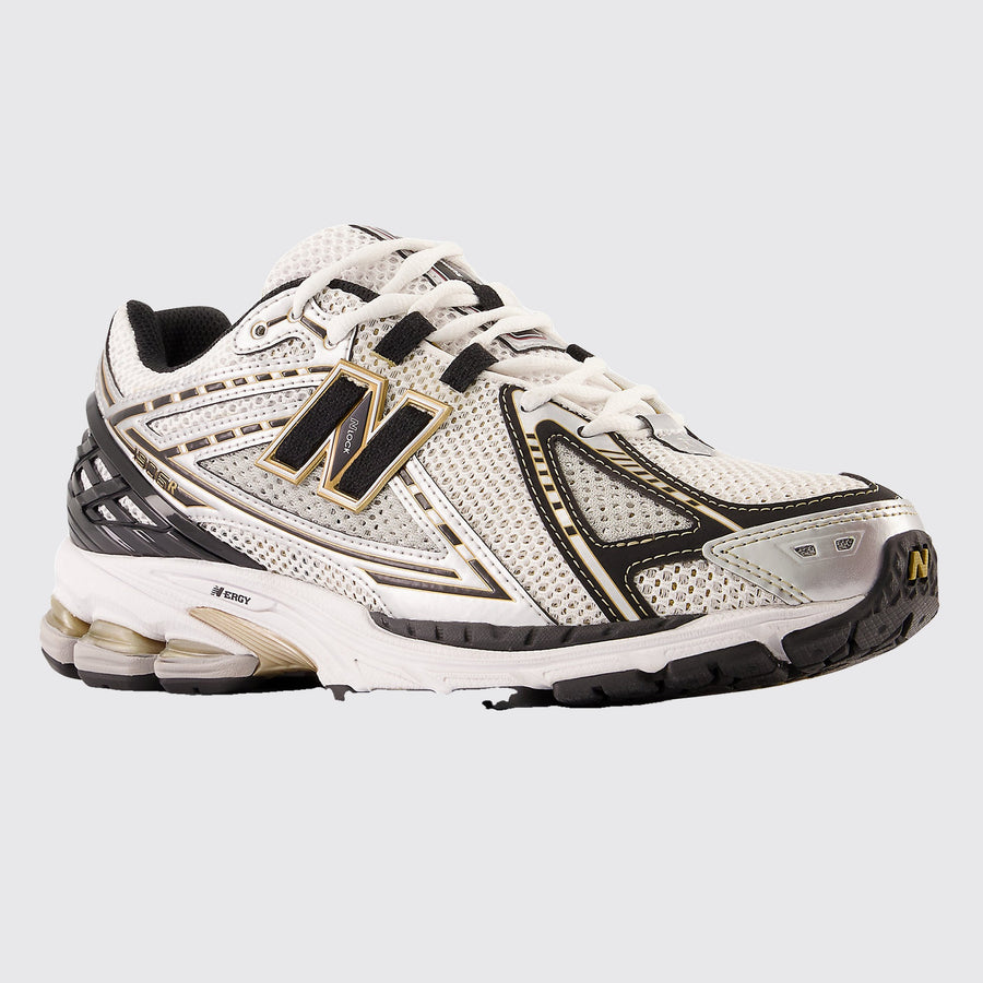 New Balance 1906R White Black Gold sneaker – front three-quarter view