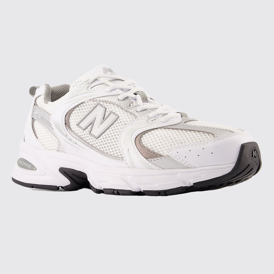 New Balance 530 White Silver Shadow Grey basket – vue avant 3/4