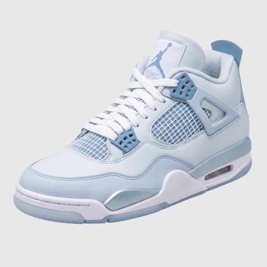 Women's Air Jordan 4 Aluminum sneaker – front three-quarter view