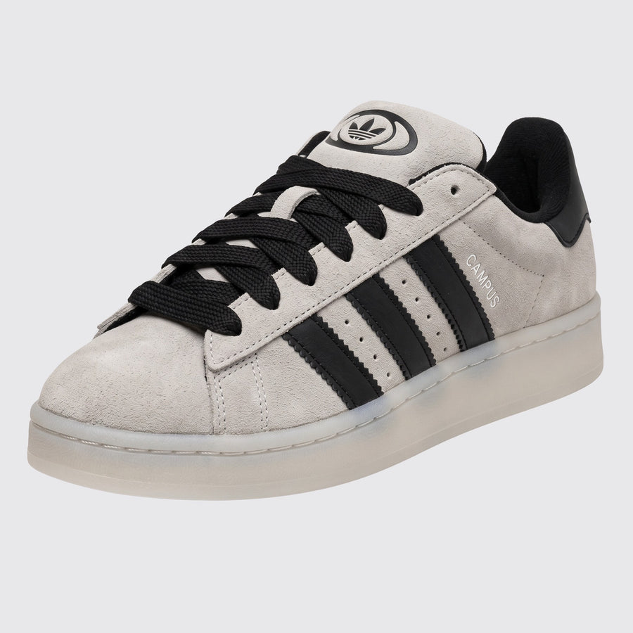 Adidas Campus 00s Aluminium Core Black Sneaker – Dreiviertel-Vorderansicht