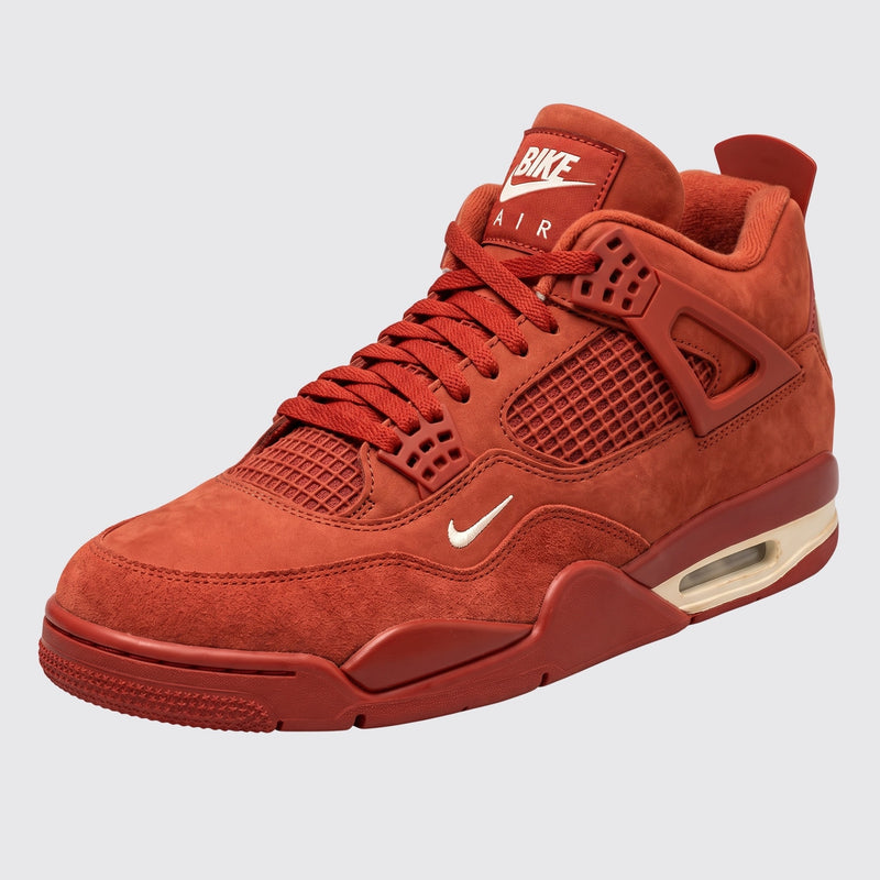 Nigel Sylvester x Air Jordan 4 Brick by Brick sneaker – front three-quarter view