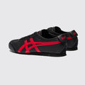 Onitsuka Tiger Mexico 66 Black Classic Red Sneaker – Dreiviertel-Vorderansicht des Paares
