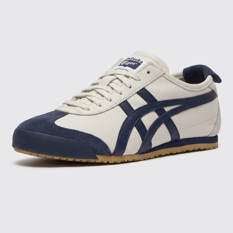 Onitsuka Tiger Mexico 66 Birch Peacoat sneaker – front three-quarter view