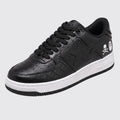 A Bathing APE x NEIGHBORHOOD BAPE STA Black sneaker – front three-quarter view