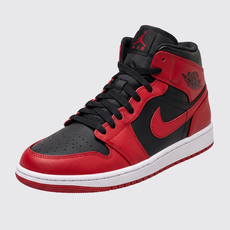 Air Jordan 1 Mid Alternate Bred sneaker – front three-quarter view