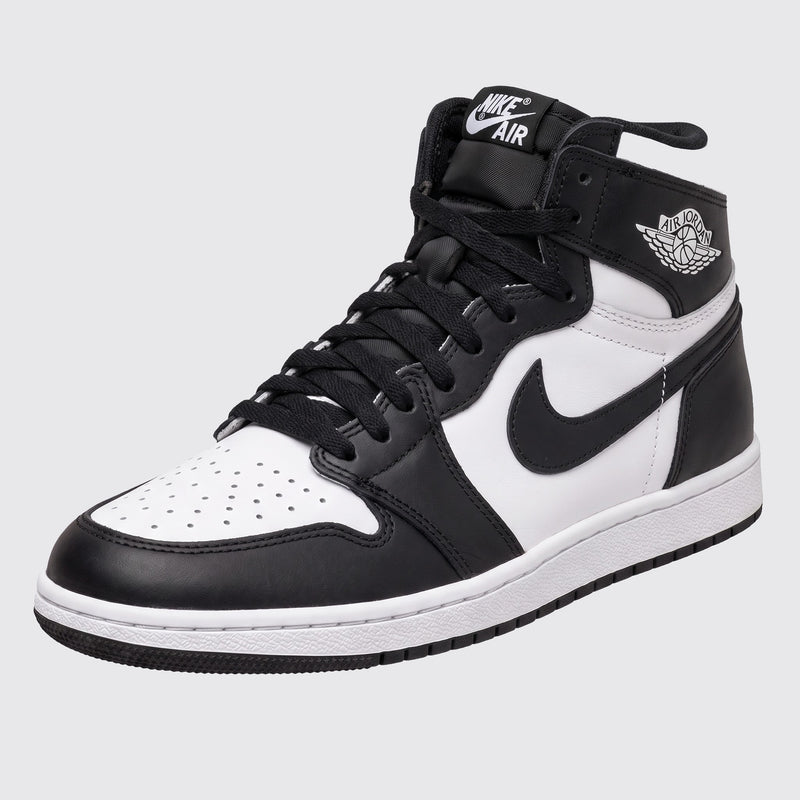 Air Jordan 1 High 85 Black White sneaker – front three-quarter view