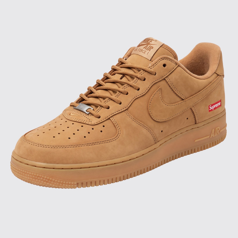 Supreme x Nike Air Force 1 Low Flax sneaker – front three-quarter view