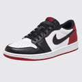 Air Jordan 1 Low OG Black Toe sneaker – front three-quarter view