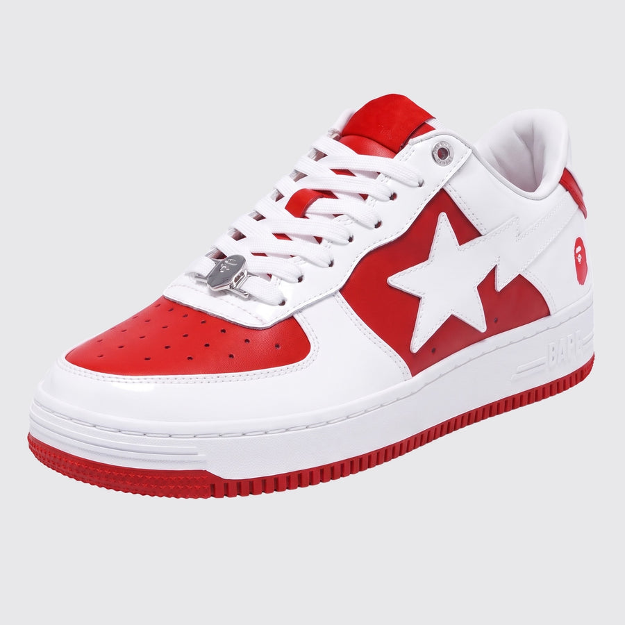 A Bathing APE BAPE STA #6 Red sneaker – front three-quarter view