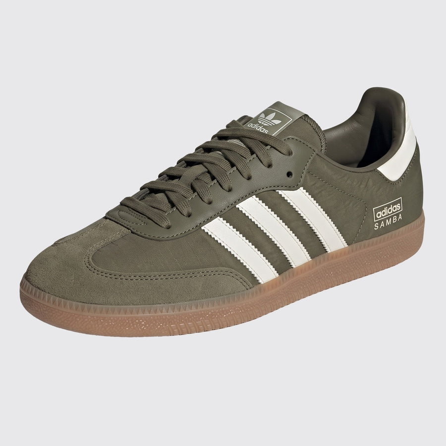 Sneaker Adidas Samba OG Focus Olive – vue trois-quarts avant
